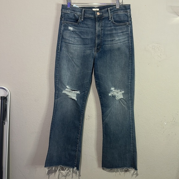 Mother The Hustler Ankle Fray in Songs of the Cowboys Wash Distressed Size 32 - Picture 3 of 6